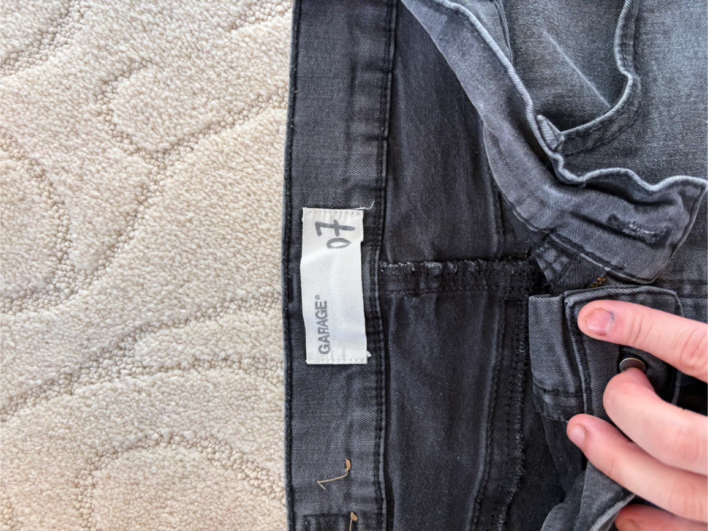 Garage Grey Denim Jeans Size 07 - photo 3