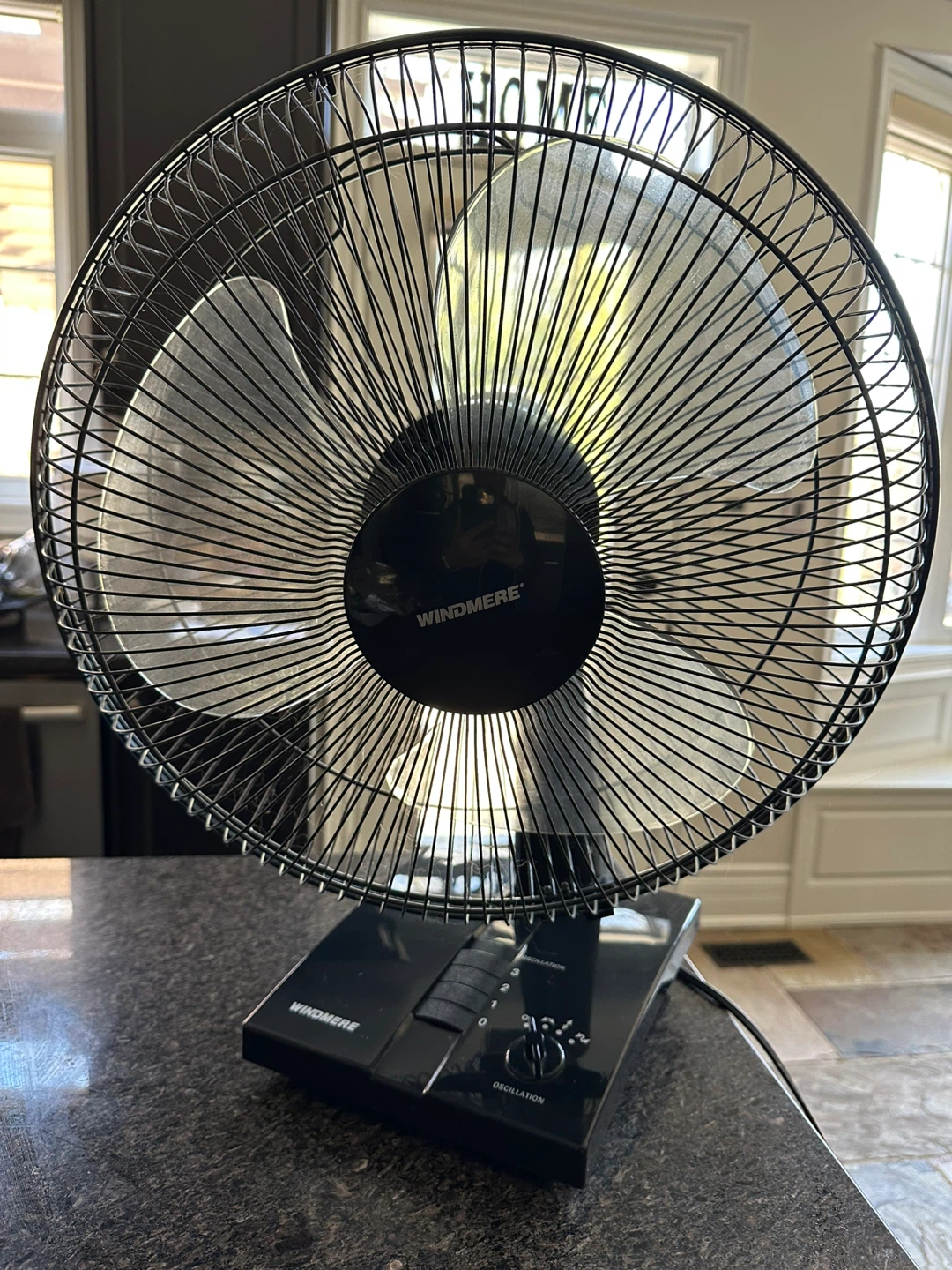 Quiet Desk/Bedroom Fan- Windmere Oscillating Fan