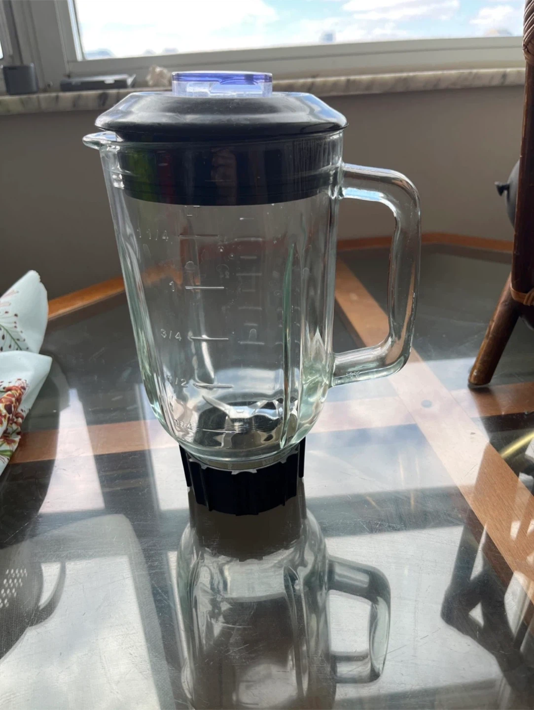 Glass Blender Jar with Lid