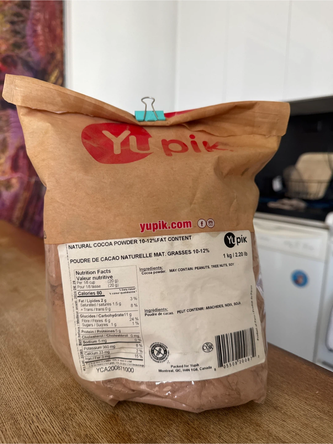 Yupik Natural Cocoa Powder 10-12% Fat Content 1 kg