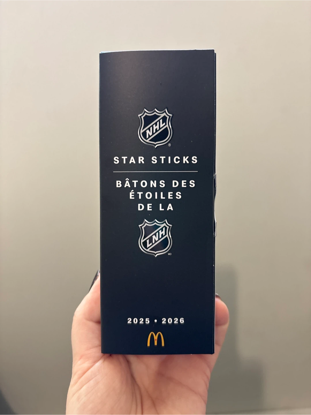 NHL Star Sticks Macklin Celebrini McDonald's Mini Stick - photo 2