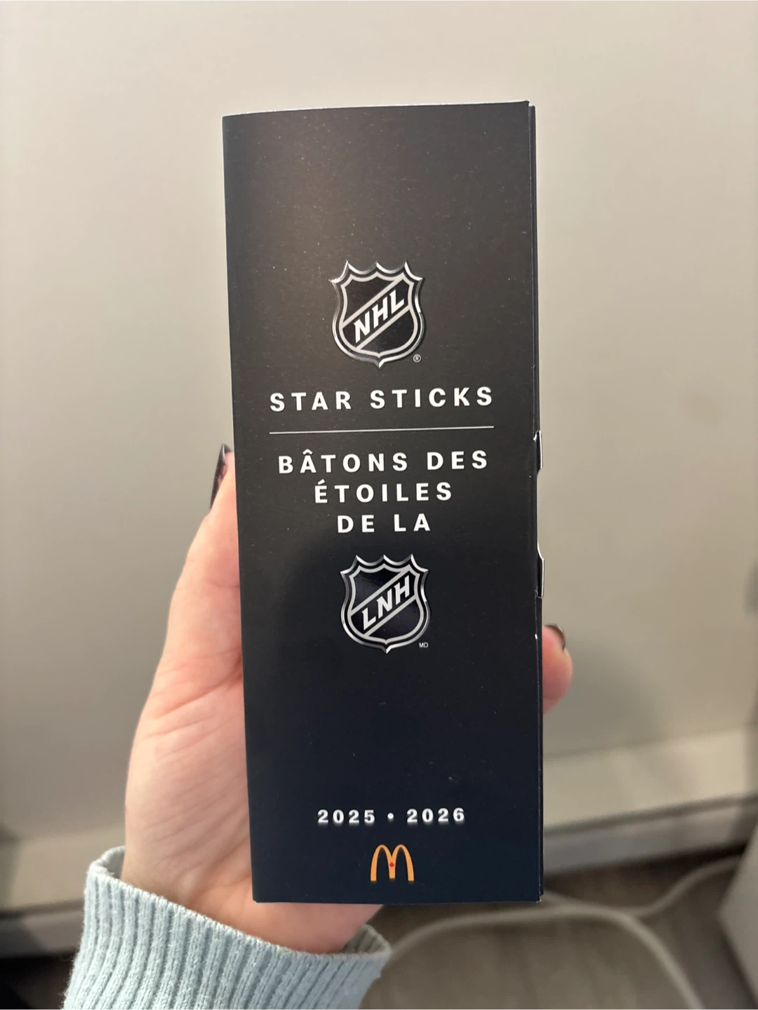 NHL Star Sticks Quinn Hughes McDonald's Mini Stick - photo 2
