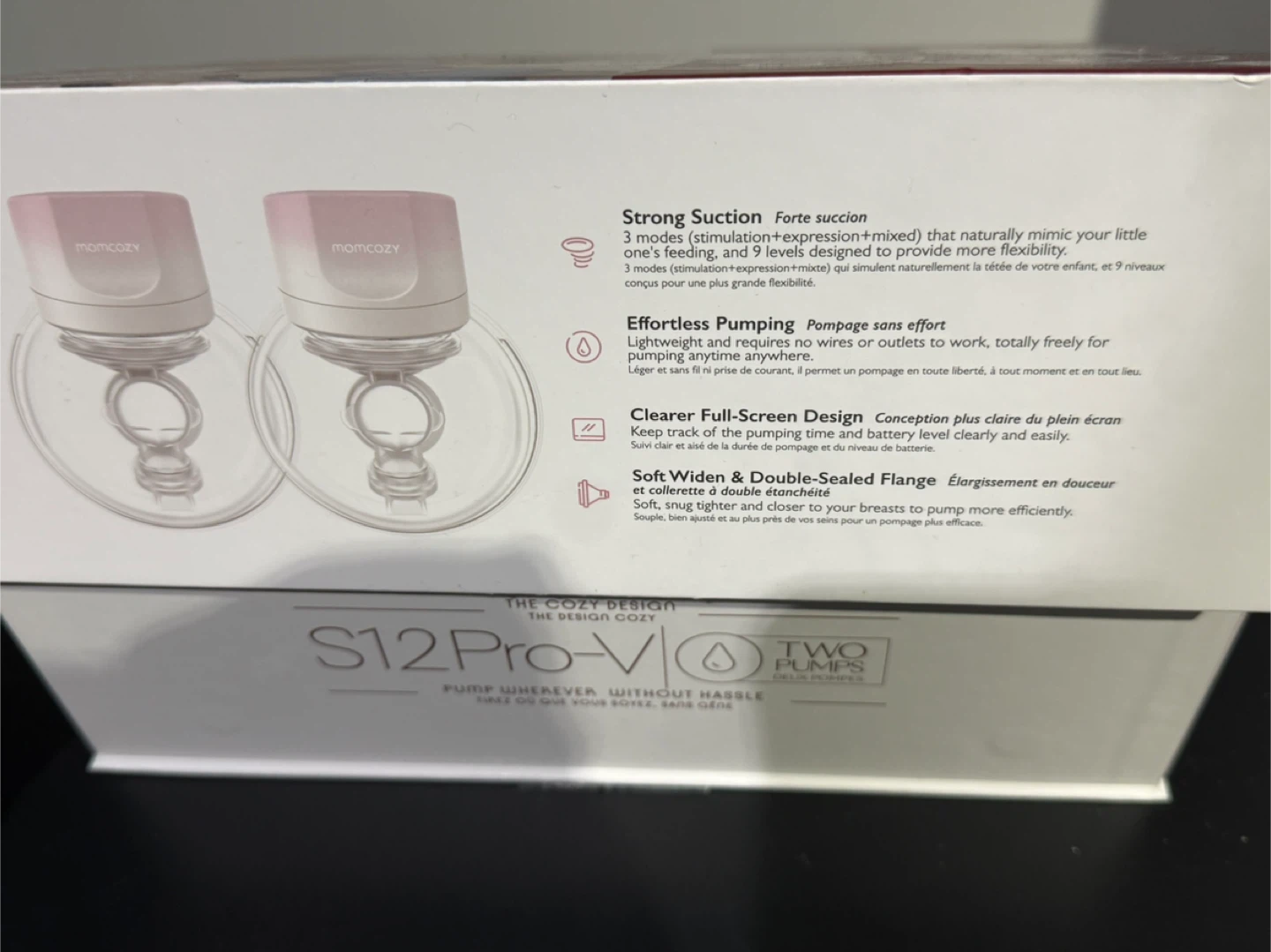 Momcozy S12 Pro-V Hands-free Double Breast Pumps - photo 2