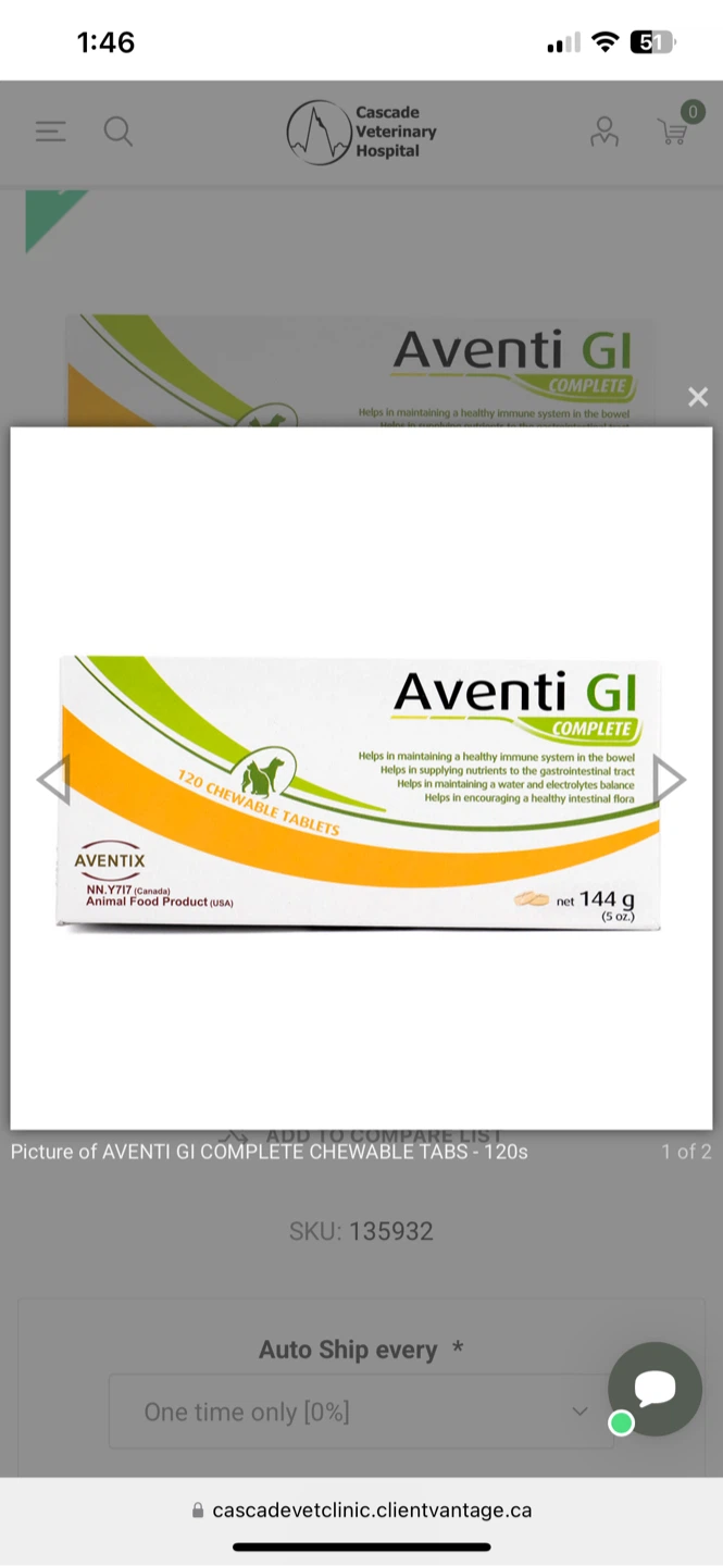 Aventi GI Complete Chewable Probiotic Tablets