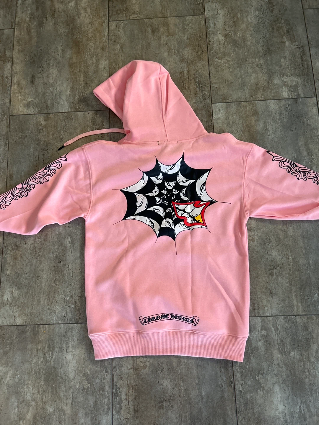 Chrome Hearts Pink matty boy Hoodie - photo 2