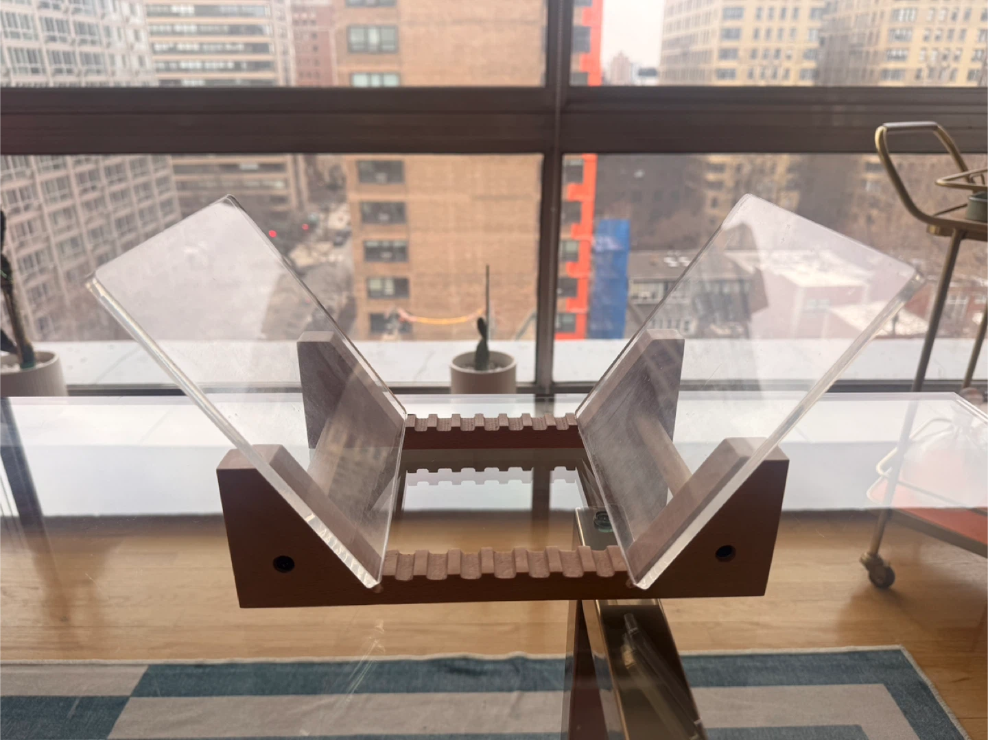 Wood and Acrylic Record Holder (3 Available) - photo 4