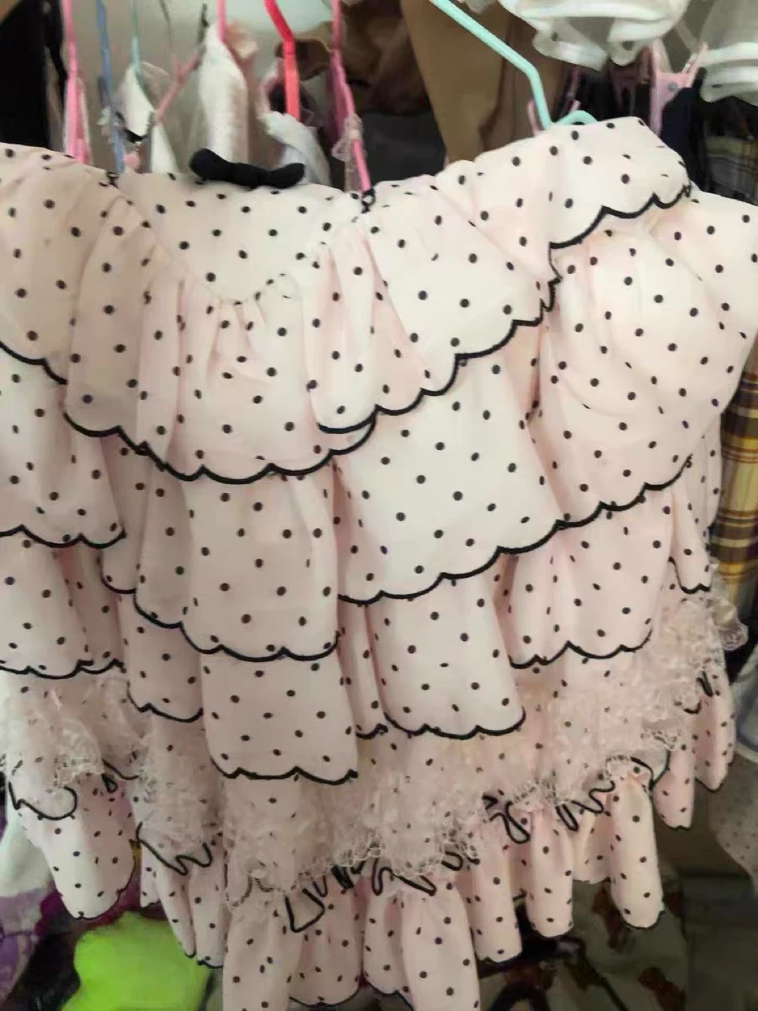 Pink Polka Dot Lolita Dress - photo 2