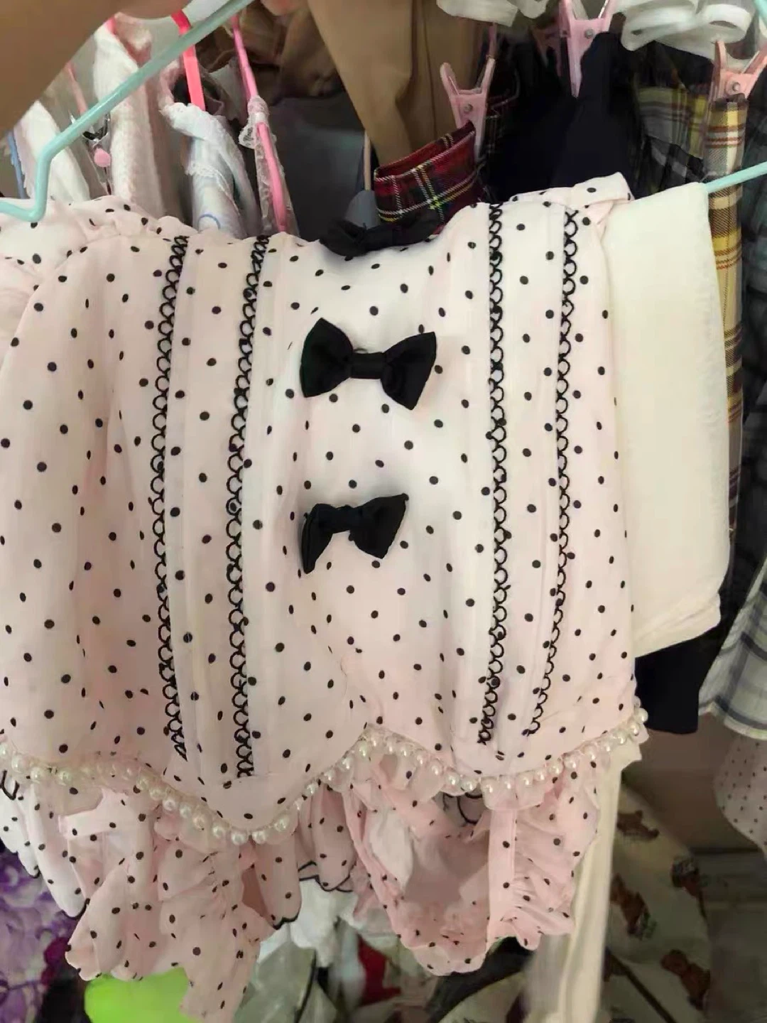 Pink Polka Dot Lolita Dress - photo 4
