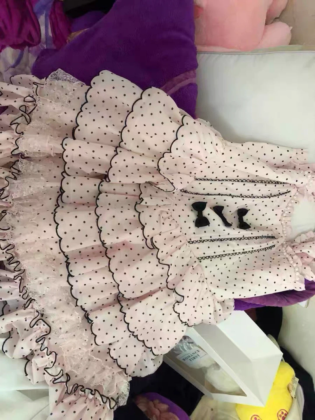 Pink Polka Dot Lolita Dress - photo 3