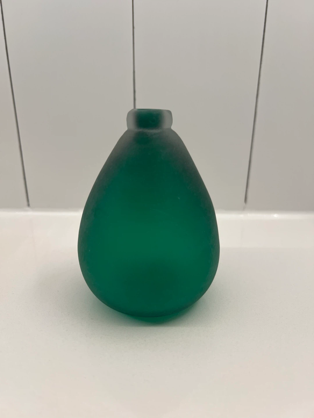 Vintage Hand-Blown Signed Glass Vase - photo 3