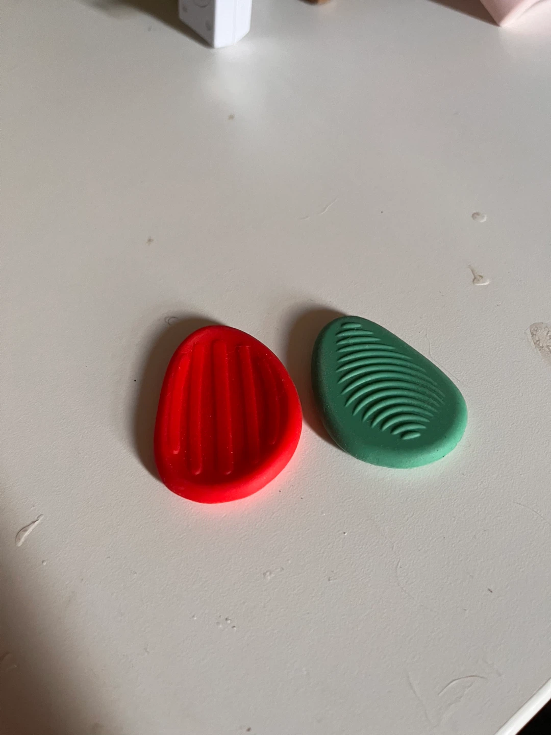 Red and Green Silicone Mold Shapes