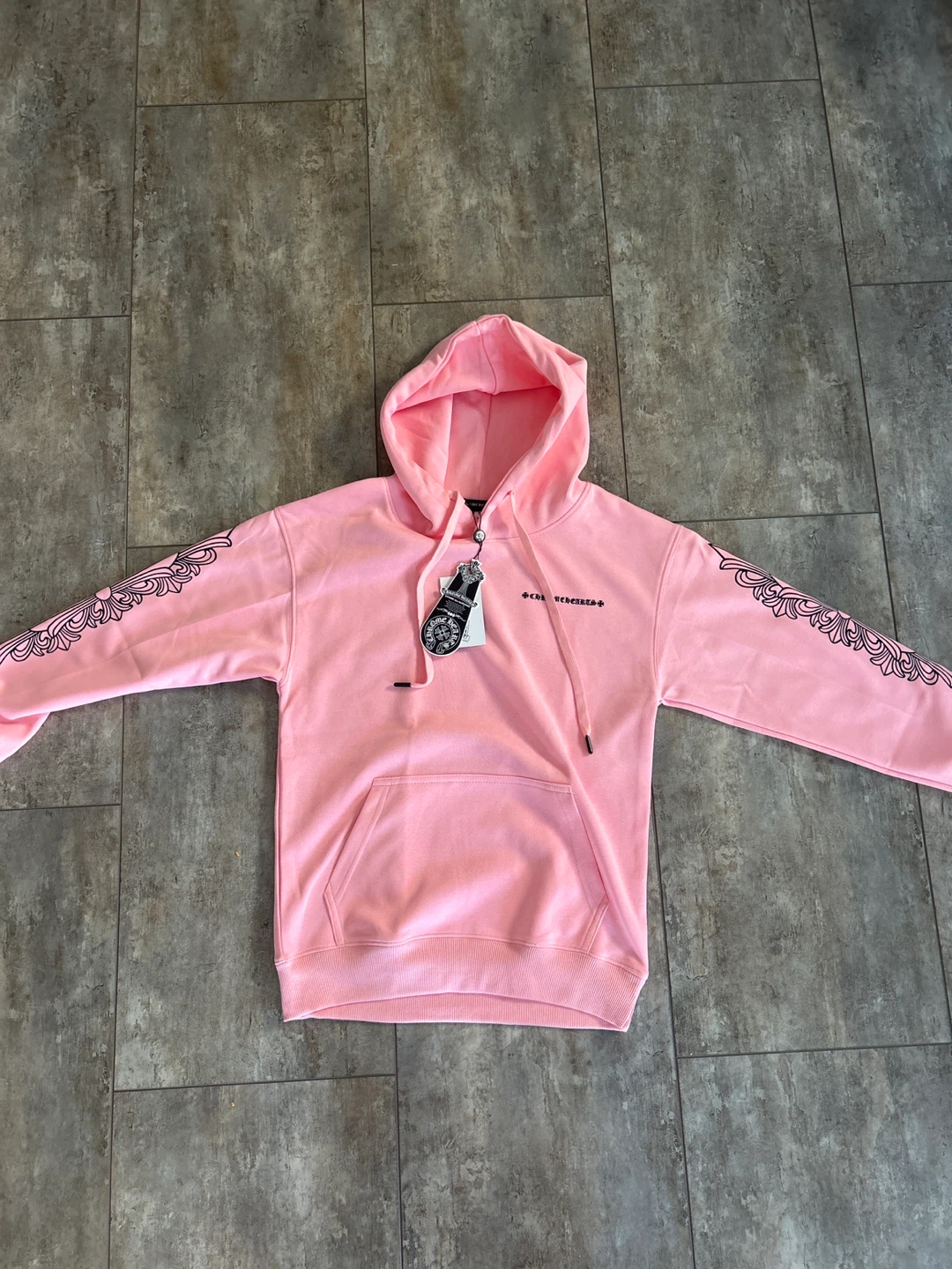 Chrome Hearts Pink matty boy Hoodie - photo 2
