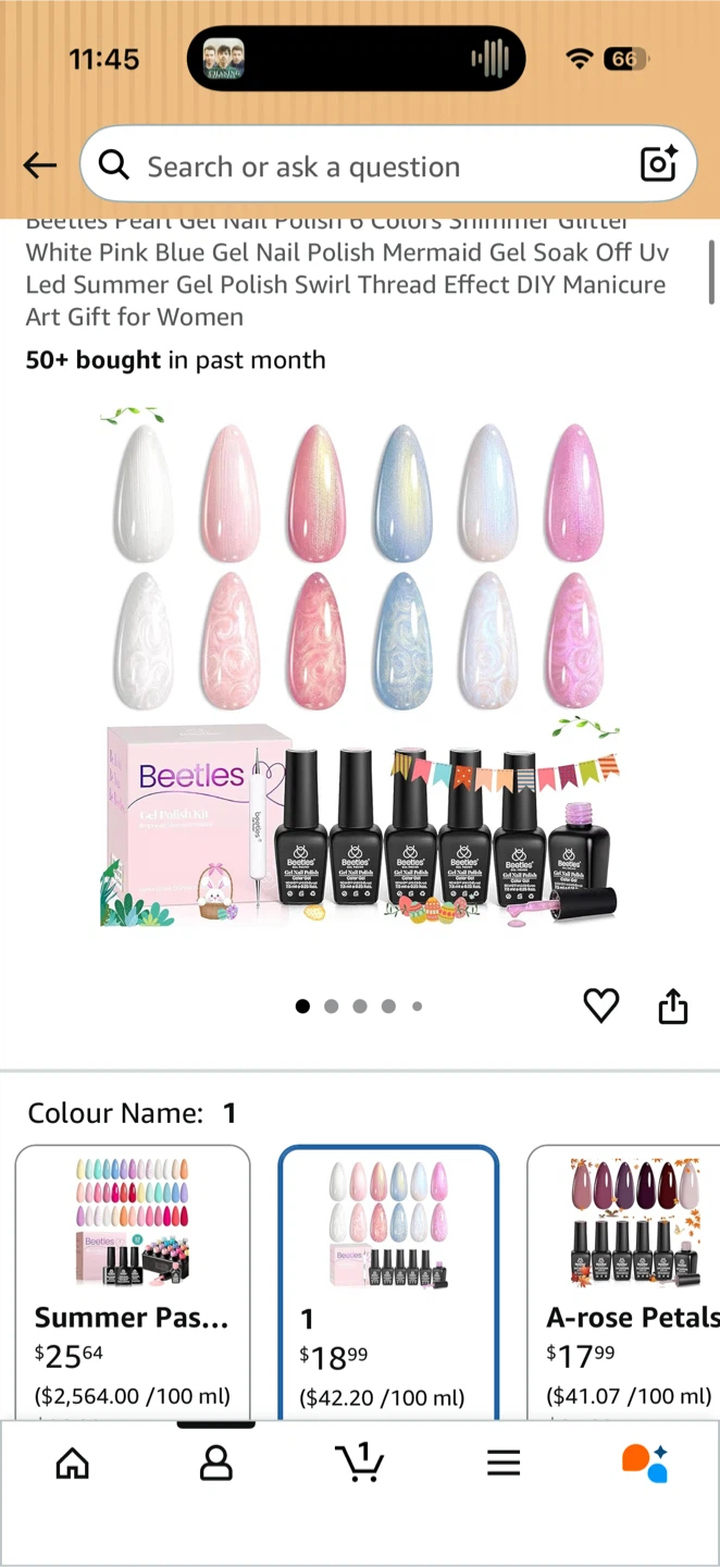 Beetles 6 Colors Gel Nail Polish Kit