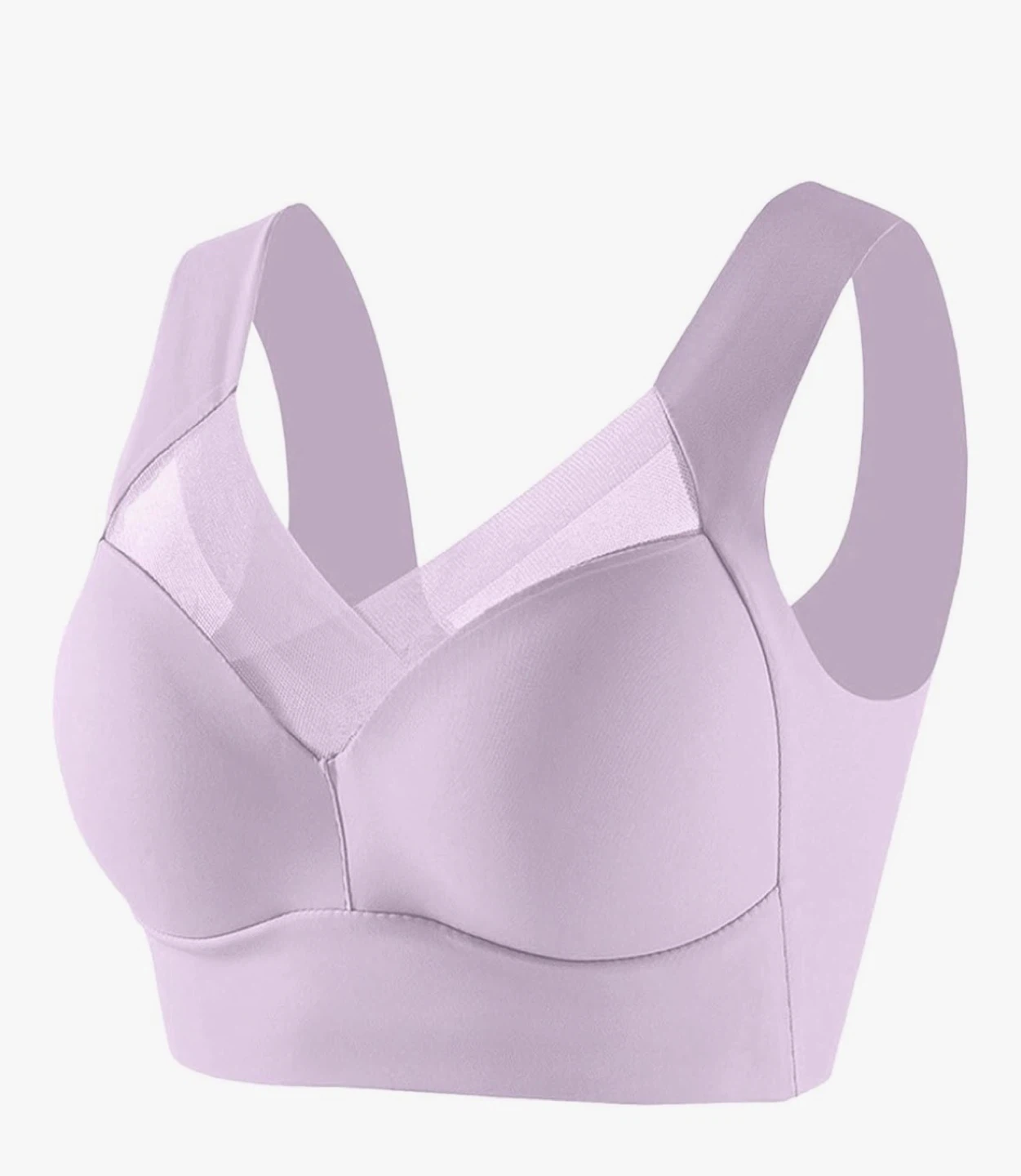 Women's brown jelly bra V-Neck Sports Bra Lavender - photo 2
