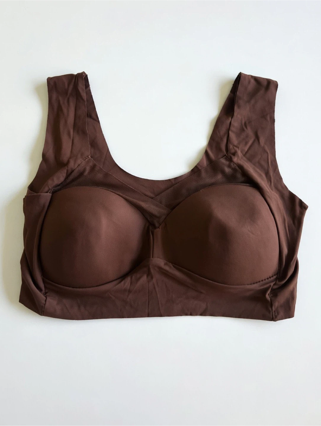 Women's brown jelly bra V-Neck Sports Bra Lavender