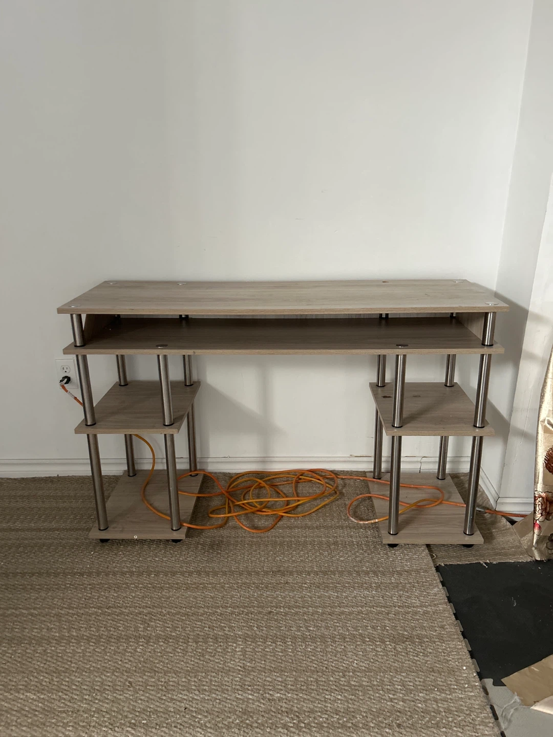 Wooden Desks with Shelves