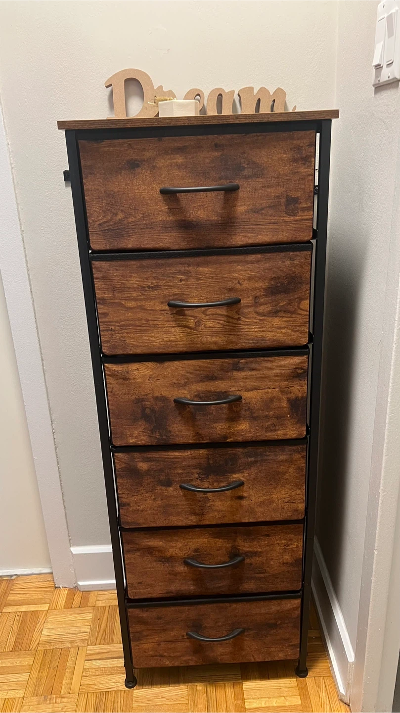 6-Drawer Dresser with Wood-Finish Fabric Drawers - photo 4