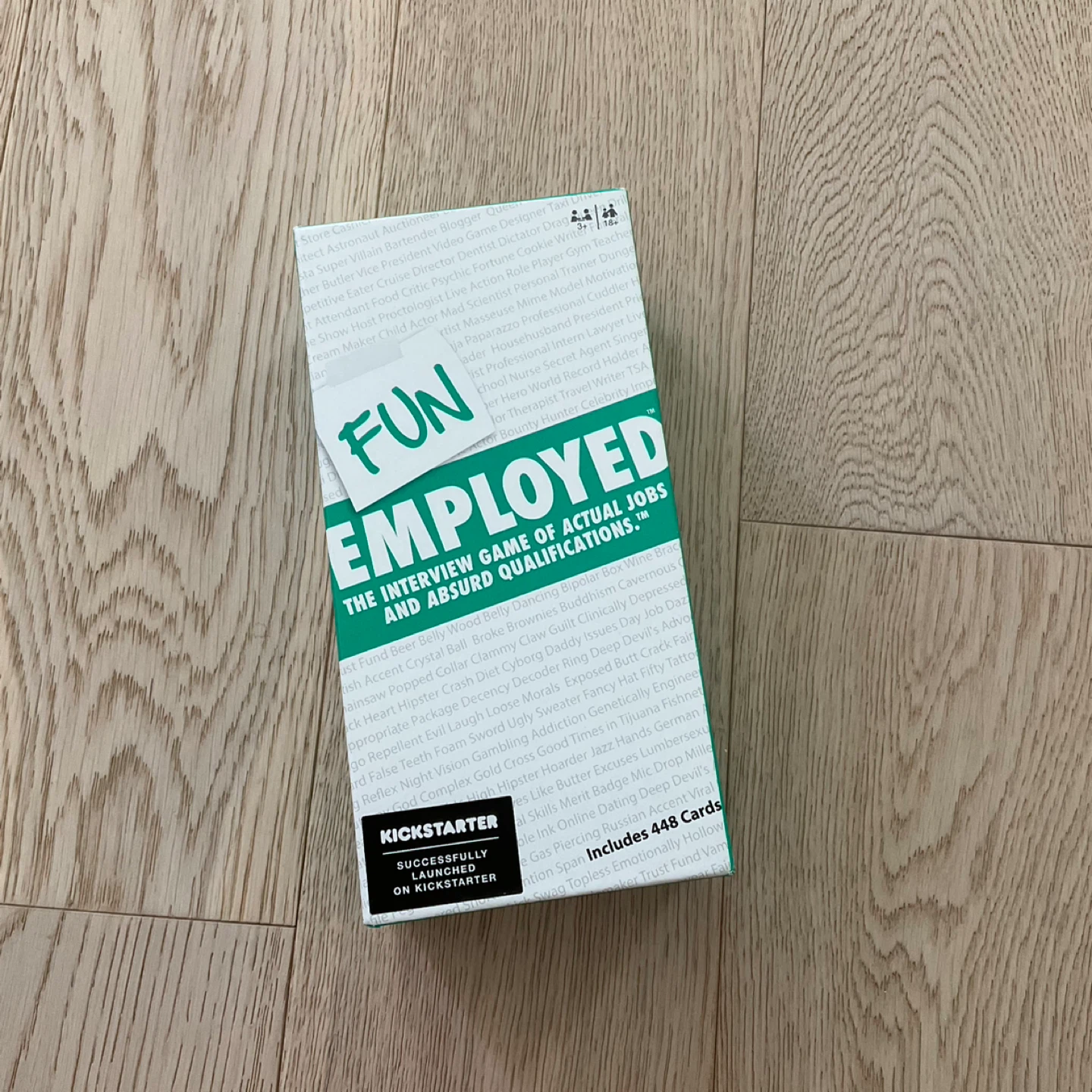 Funemployed card game - Open Boxed