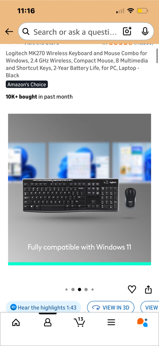 Logitech MK270 Wireless Keyboard and Mouse Combo - photo 2