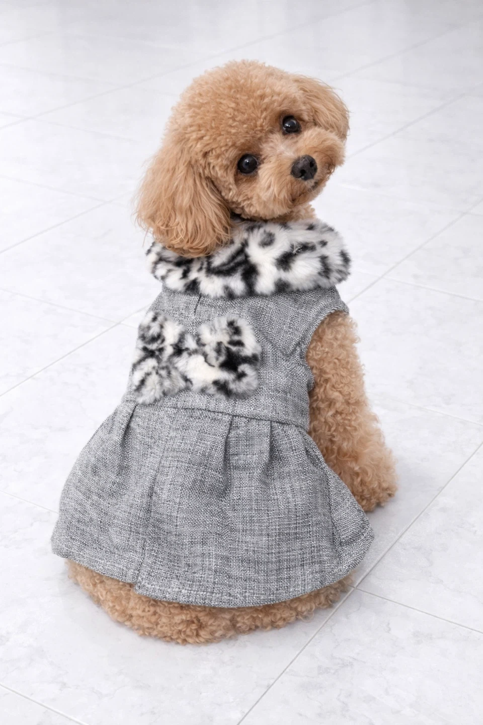 Dog Coat with leash opening (SMALL) - photo 2