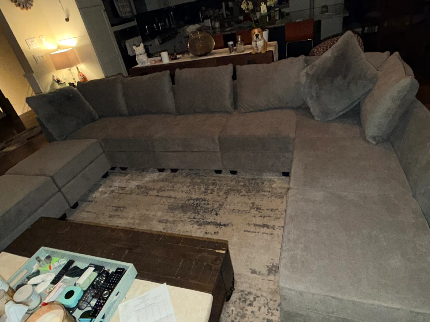 Large Sectional Sofa with Storage - photo 3