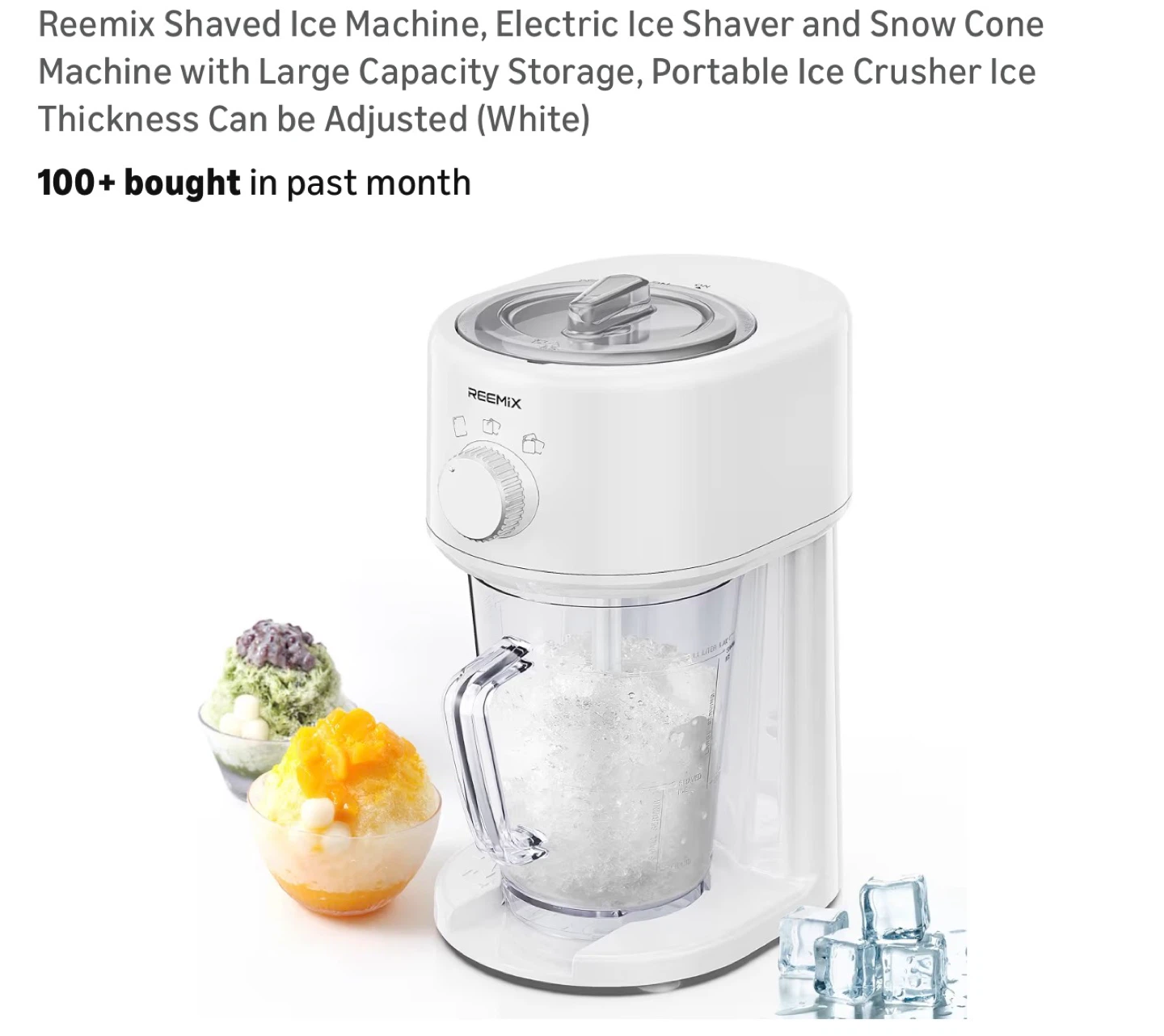 REEMiX Ice Shaver Machine BH9271