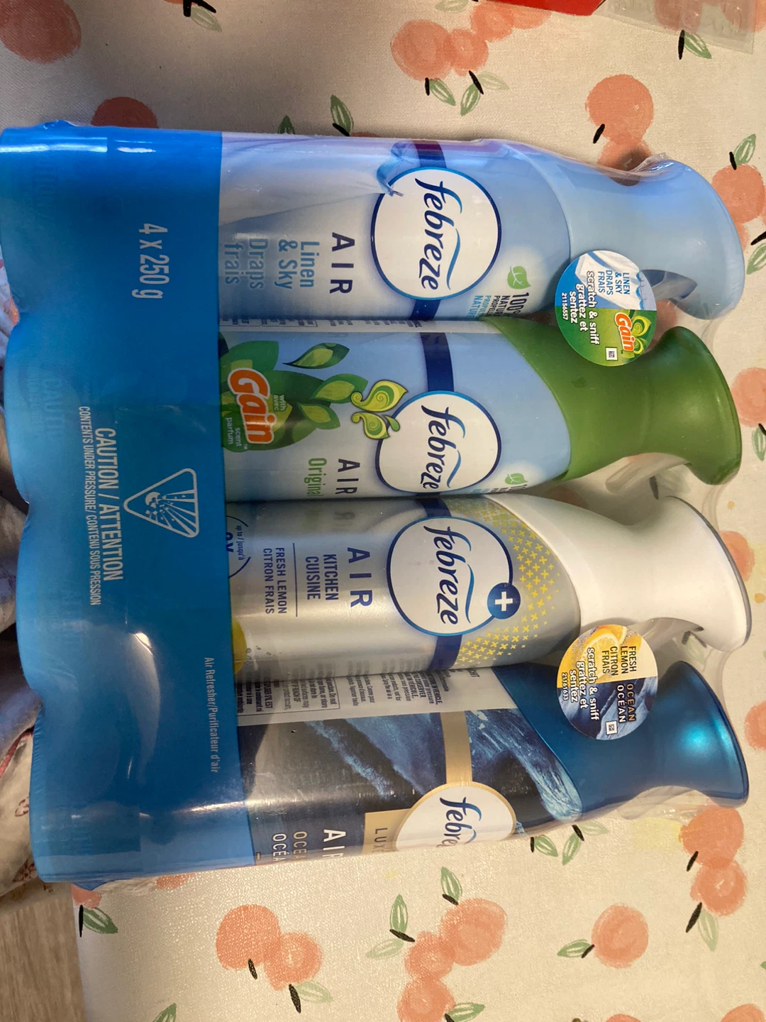 Febreze Air Freshener 4-Pack (250g each)