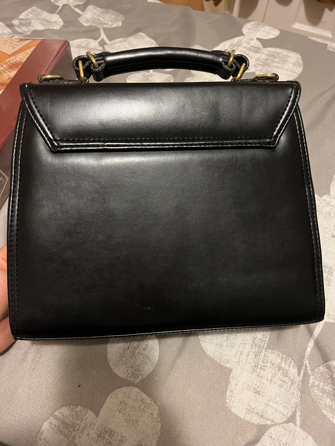 Partio Italy Black Leather Top Handle Handbag - photo 2