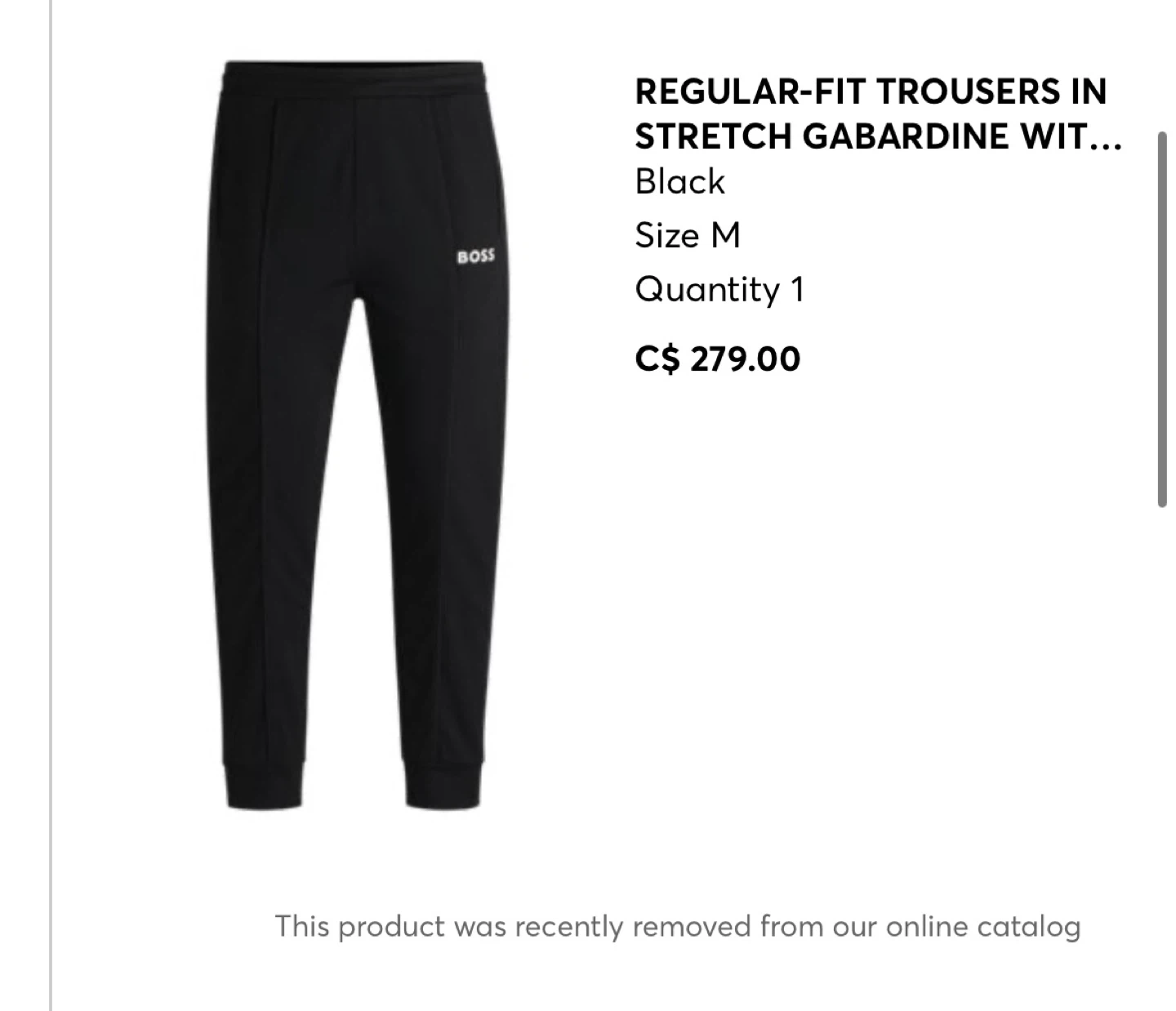 BOSS Gabardine Tracksuit Set - Black Medium - photo 5