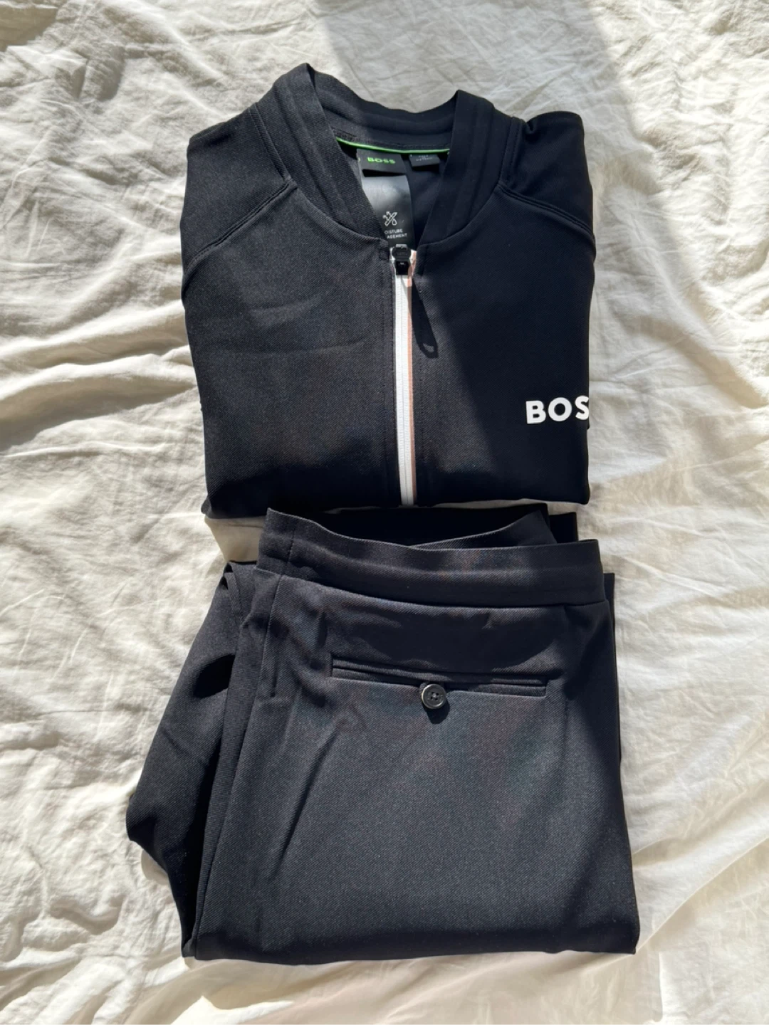 BOSS Gabardine Tracksuit Set - Black Medium - photo 3