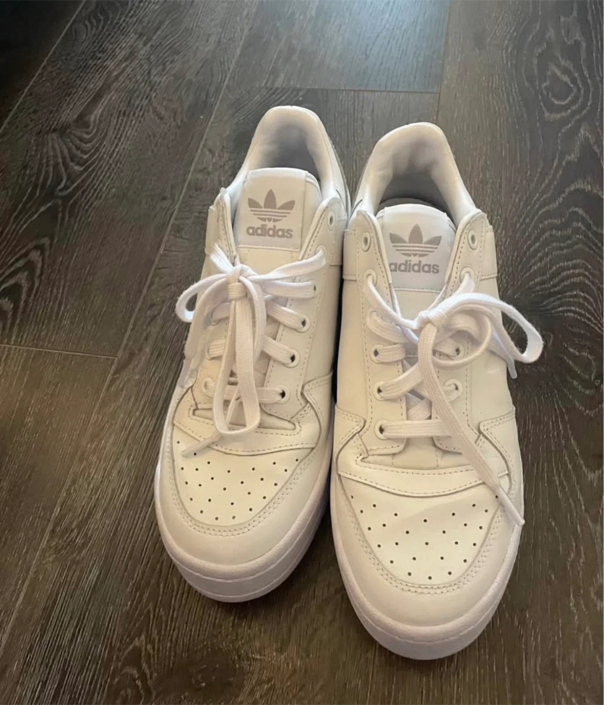 Adidas Forum Bold White Sneakers - Women’s Size 9