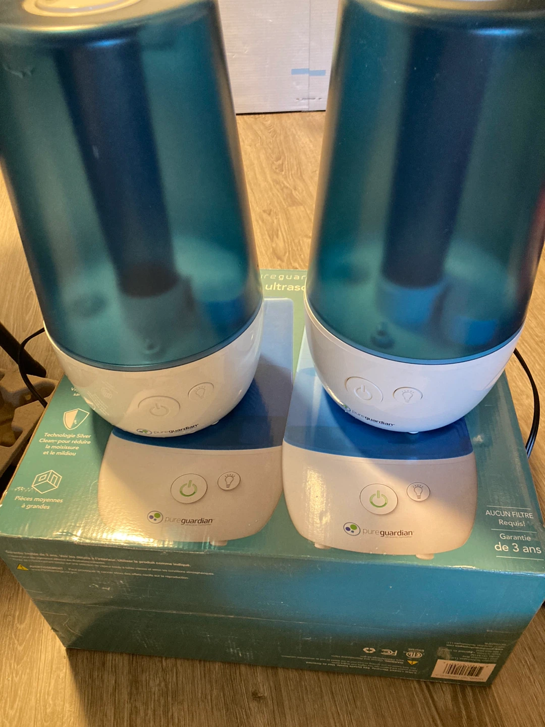 PureGuardian Ultrasonic Cool Mist Humidifier (2-Pack)