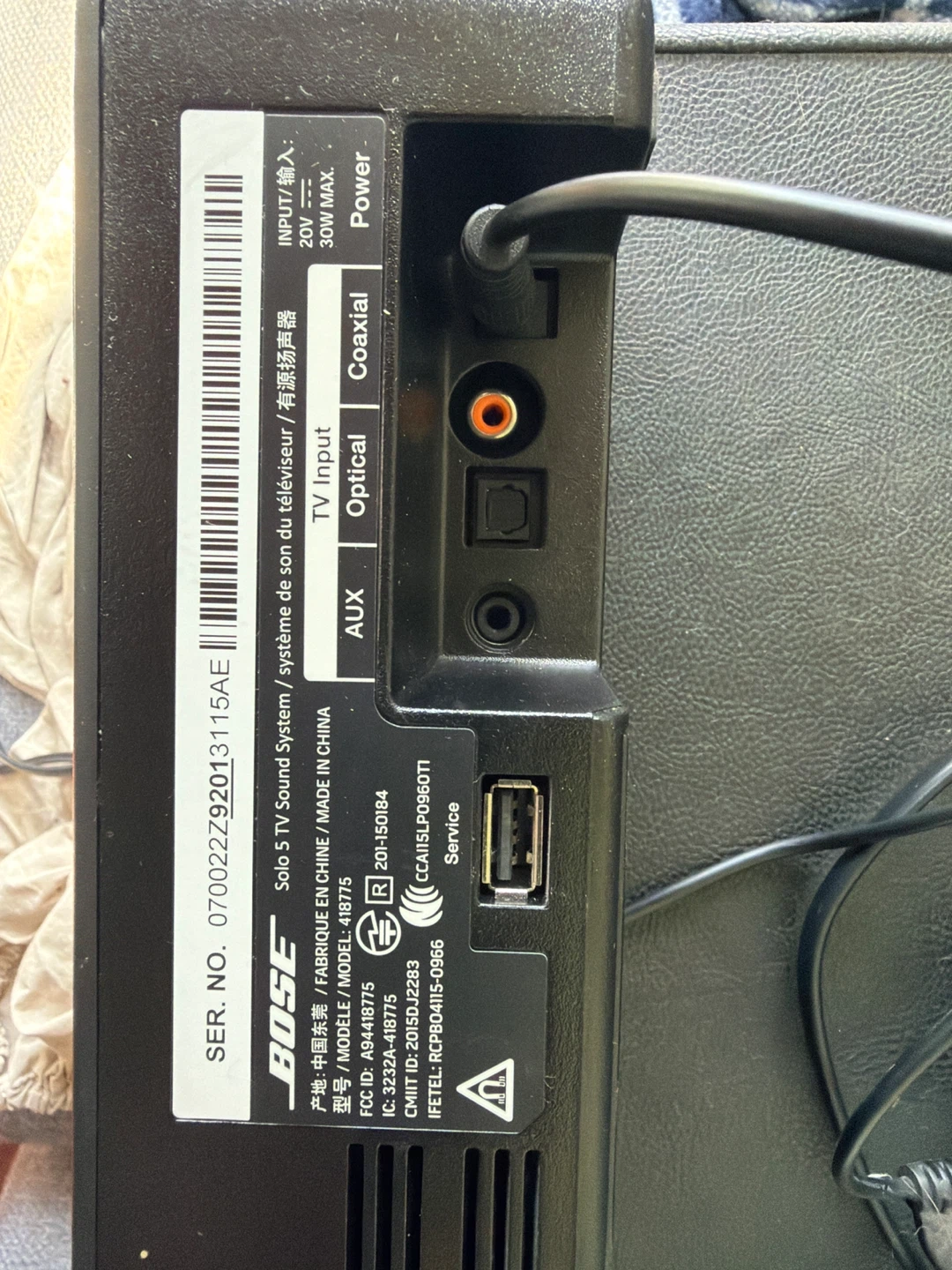 Bose Solo 5 TV Sound System - photo 2