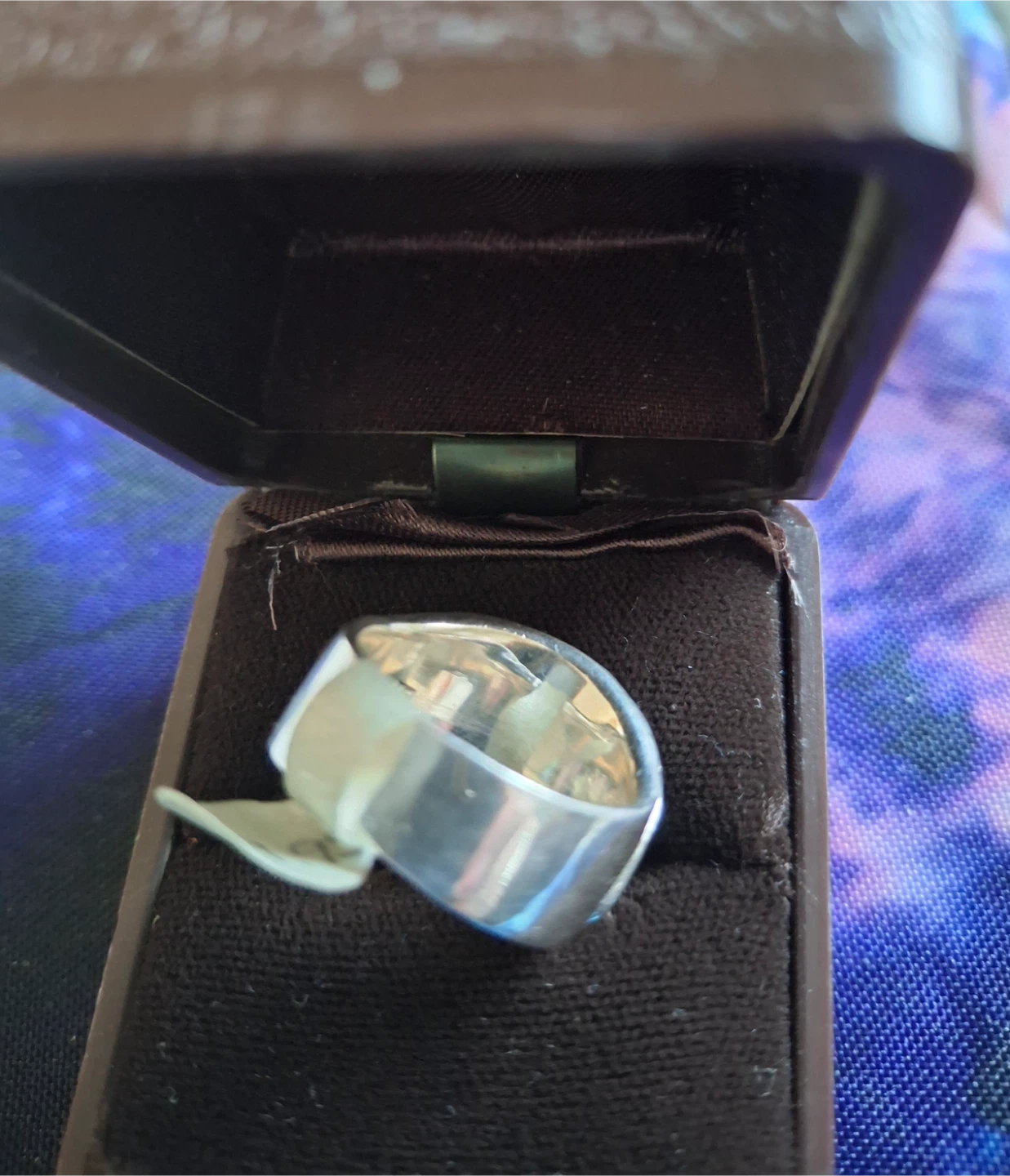 Abalone and silver ring (stamped 925) - photo 3