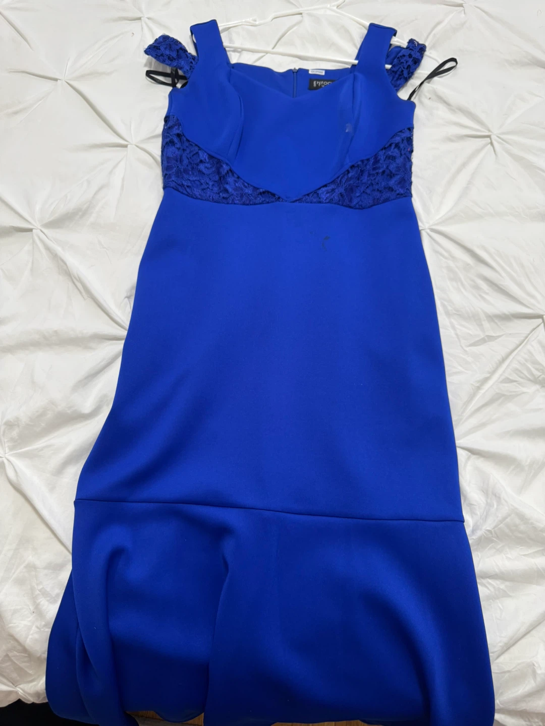 Women's Blue Lace Detail Dress - photo 2