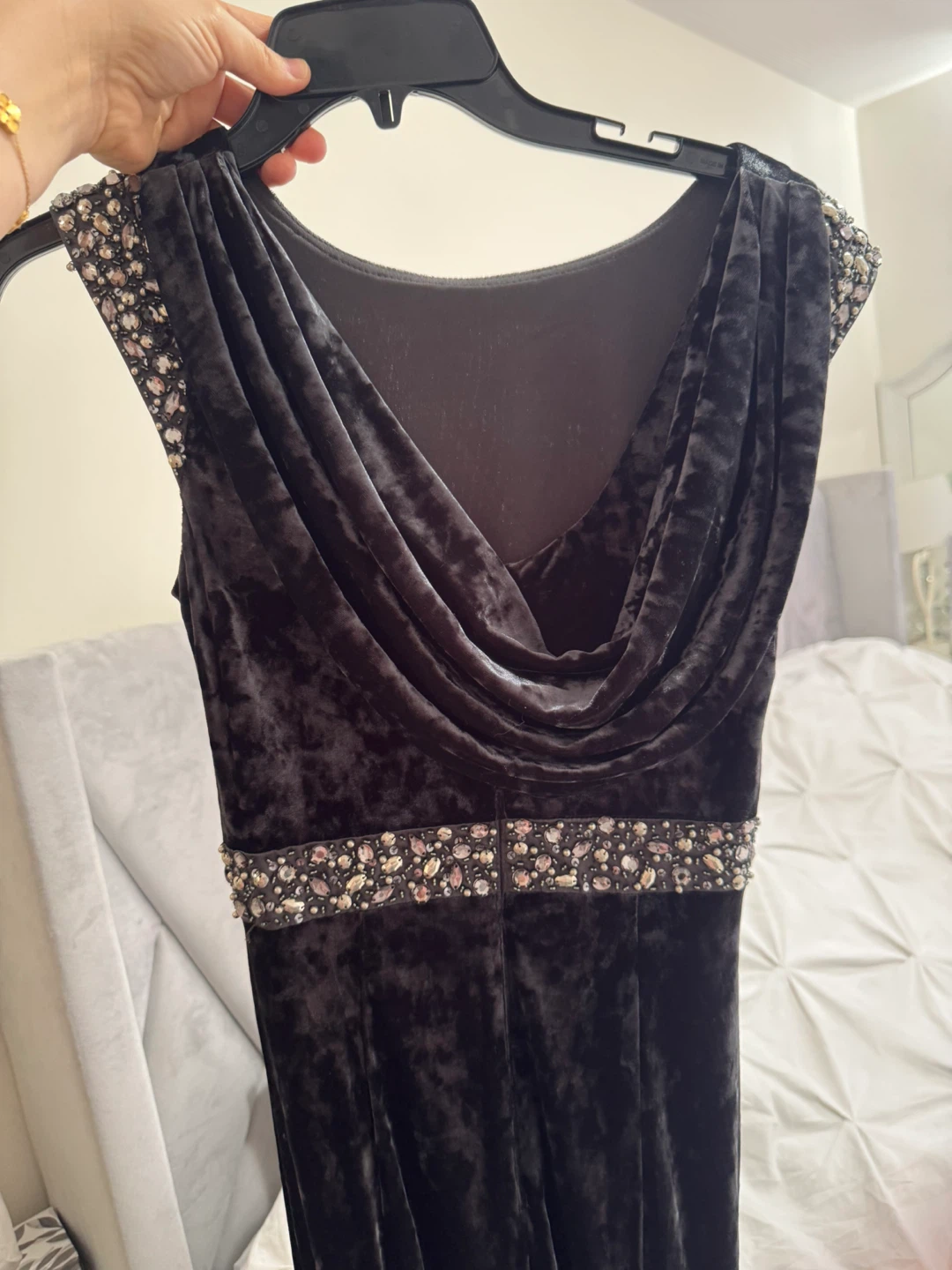 Melanie Lyne Velvet Beaded Maxi Dress - photo 3