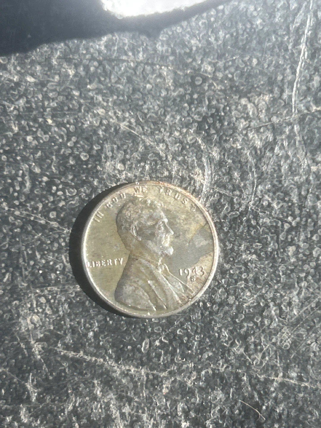 1943 Steel Penny - United States One Cent Coin - photo 2