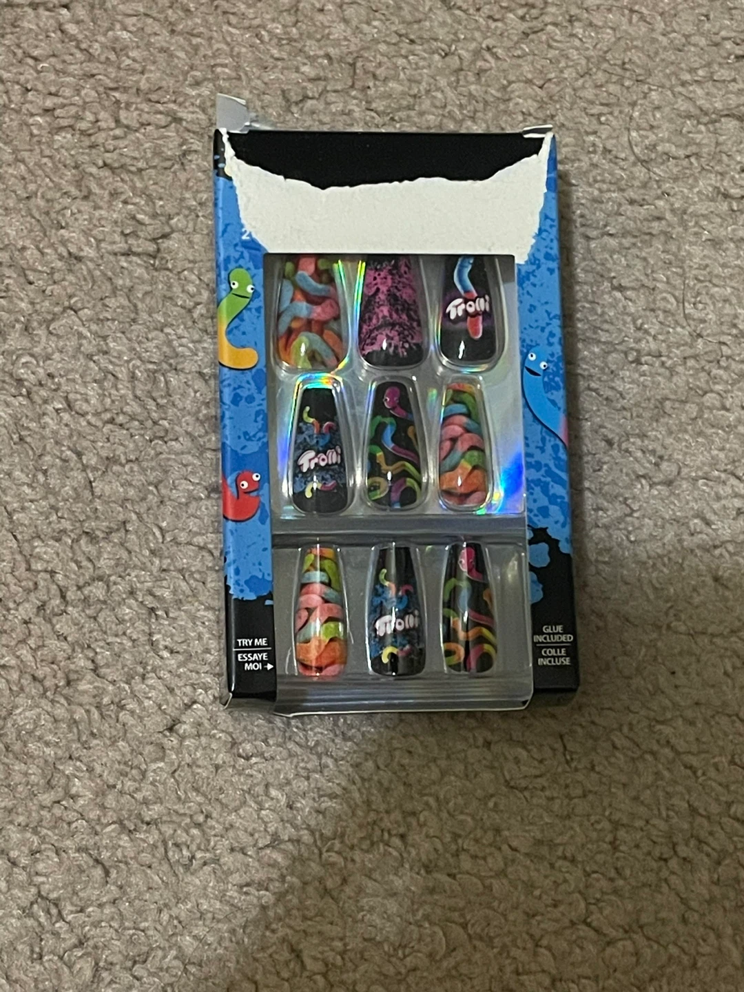 Trolli x Glamnetic Sour Brite Crawlers Press-On Nails