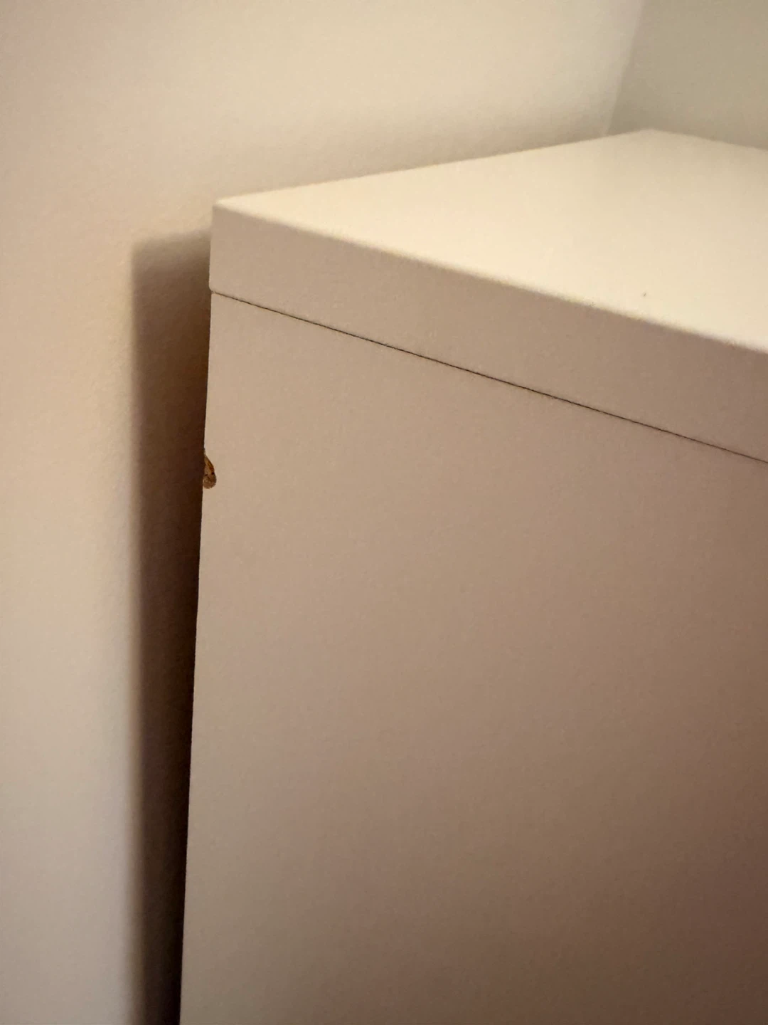 White 3-Drawer Dresser with Wood Legs - photo 2
