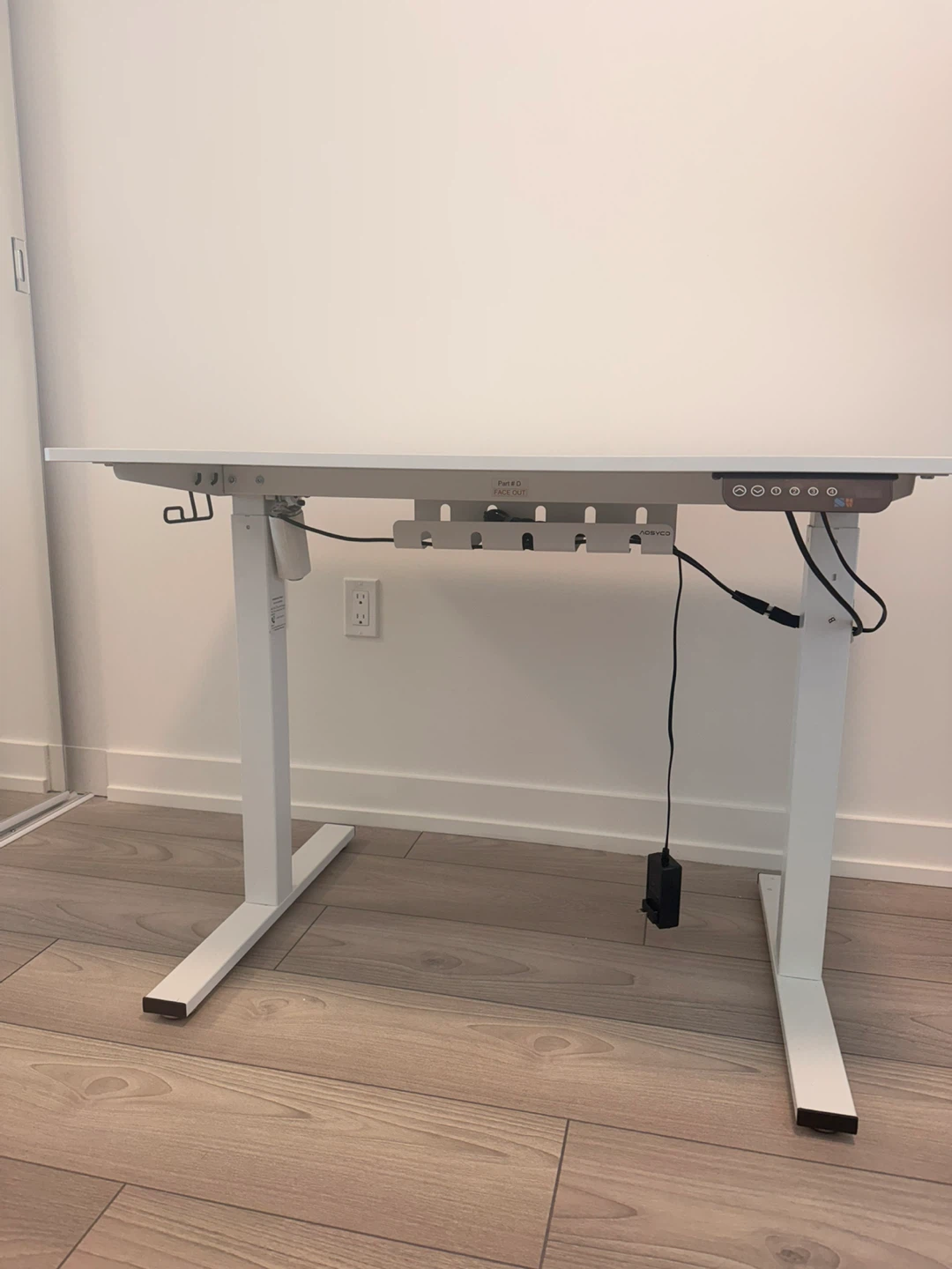 40” Electric Standing Desk + Cable Tray