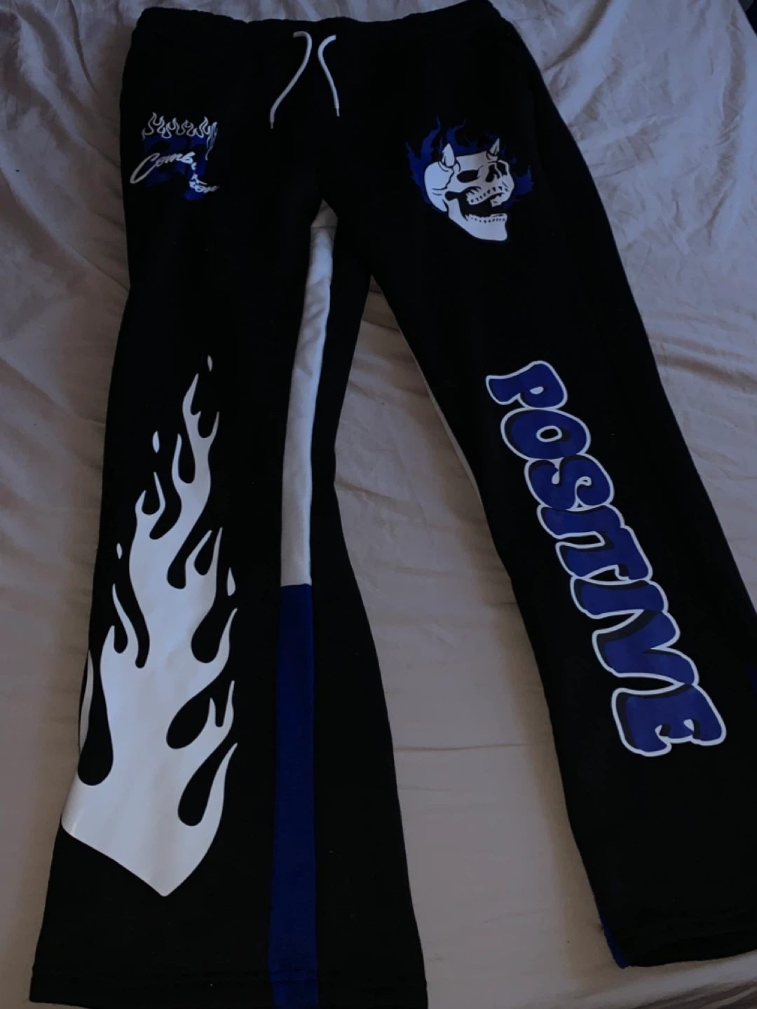 Positive Skull Flame Sweatpants