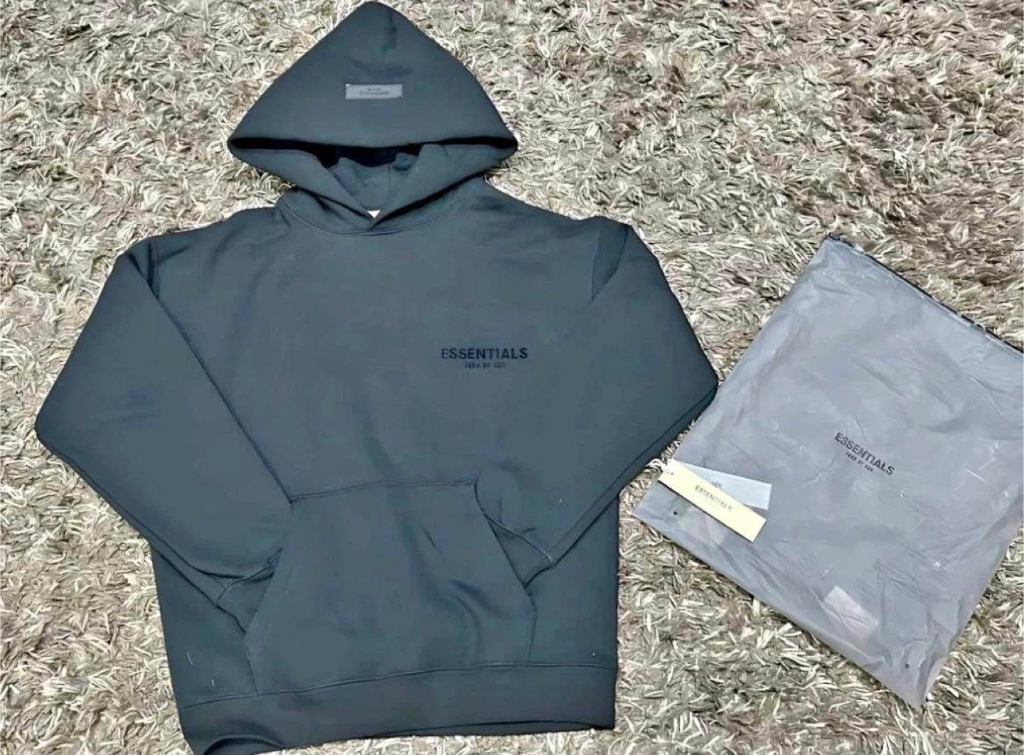 Fear of God Essentials Hoodie black extra small