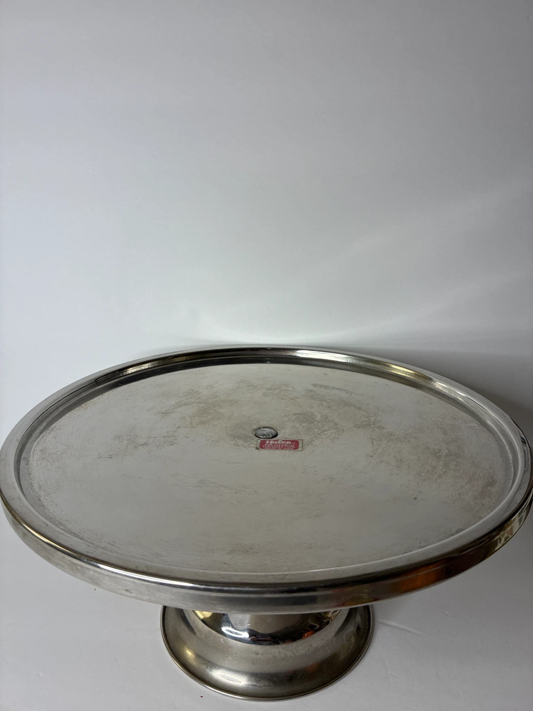 Stainless Steel Cake Stand – Classic Pedestal Serving Stand  13” - photo 2