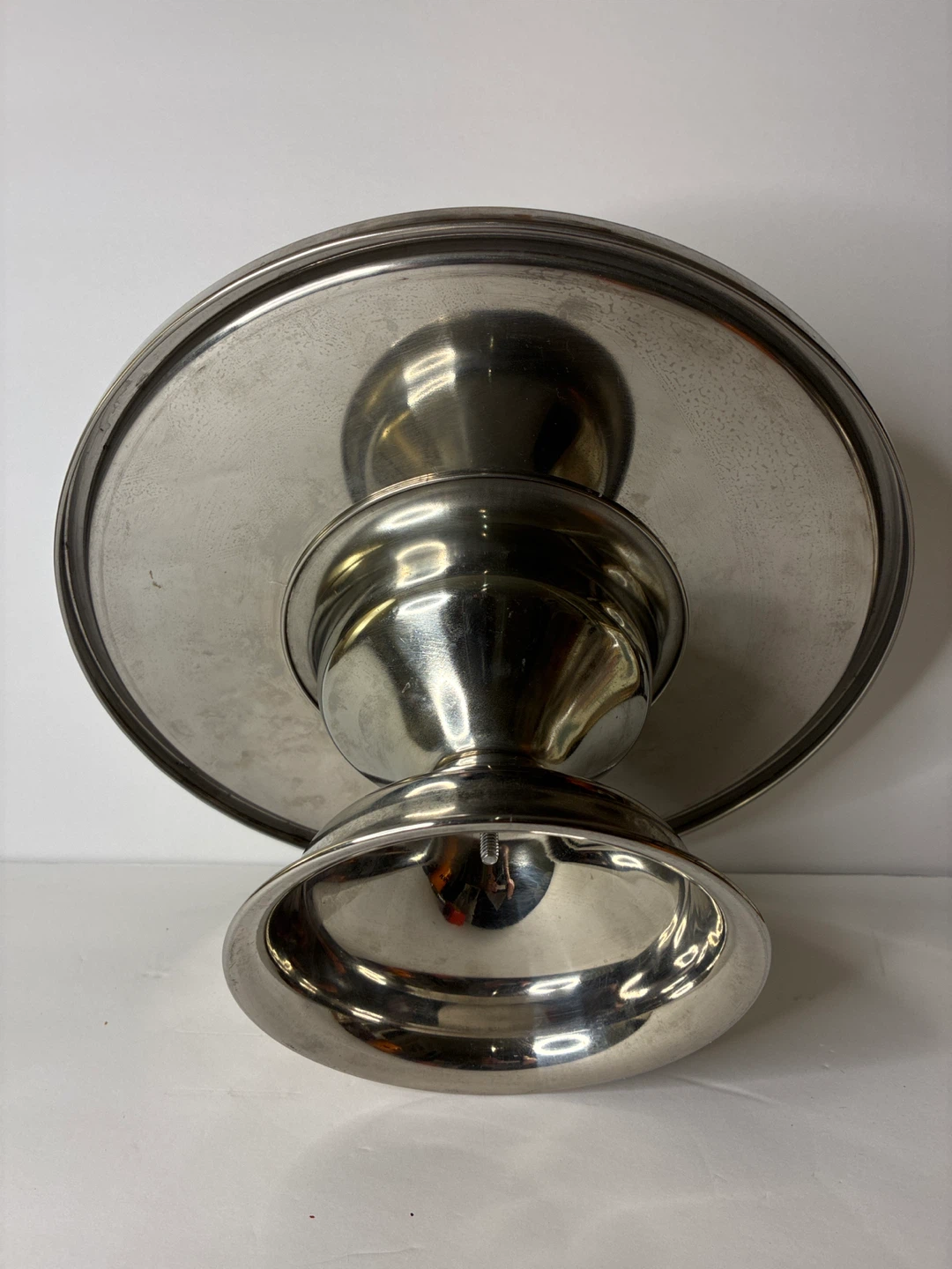 Stainless Steel Cake Stand – Classic Pedestal Serving Stand  13” - photo 4