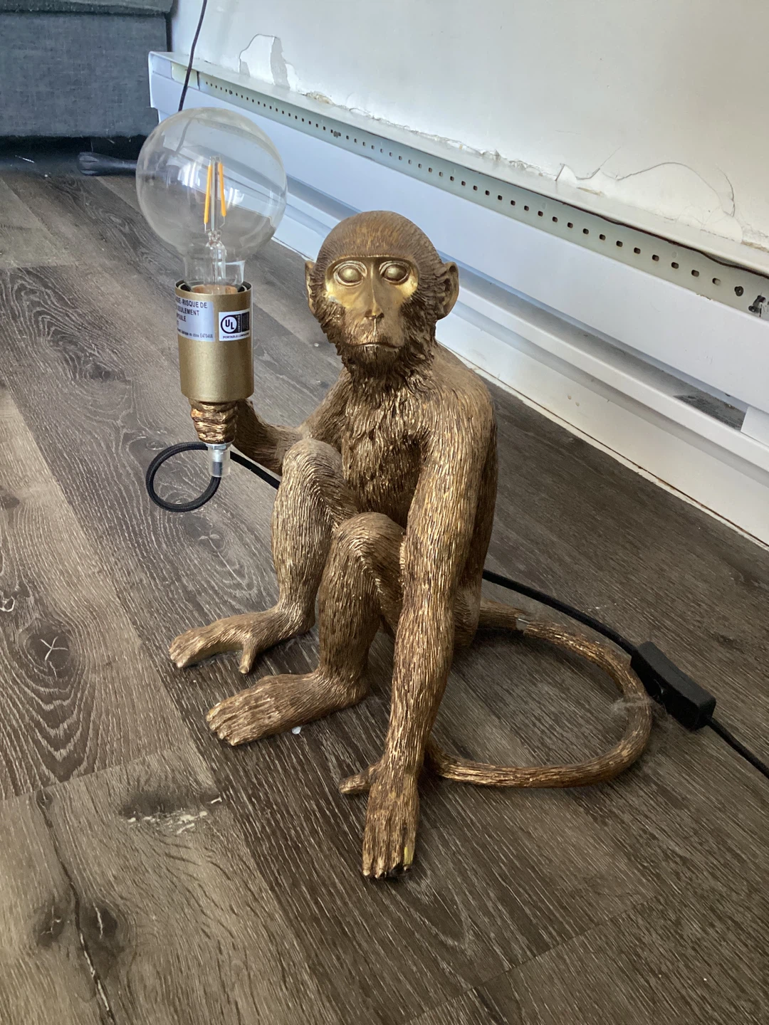 Gold Monkey Table Lamp