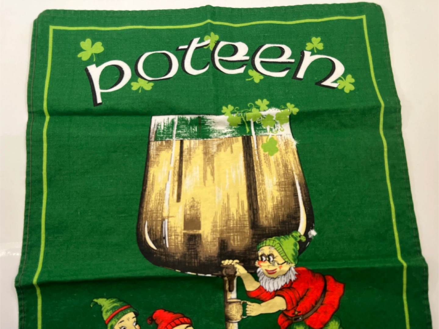 Vintage Irish Poteen Recipe Tea Towel - photo 3