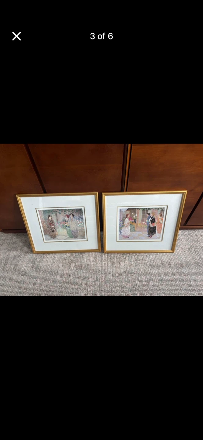 Two Framed lithographs by Ellen Gunn