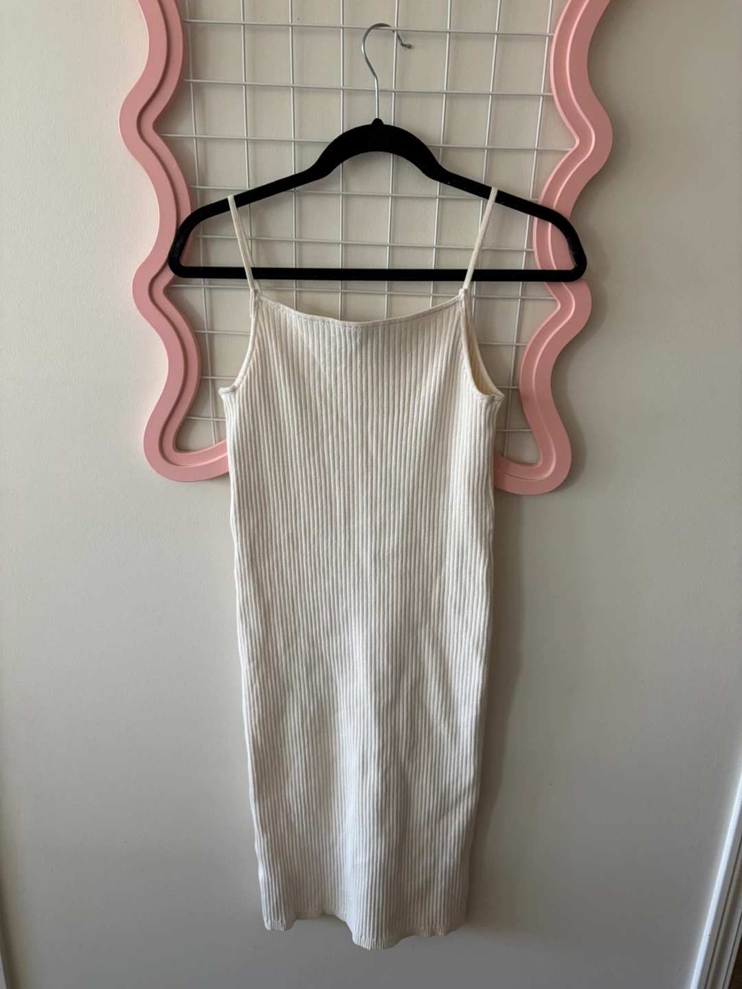 Banana Republic - Cream Ribbed Knit Dress, Size S - photo 2