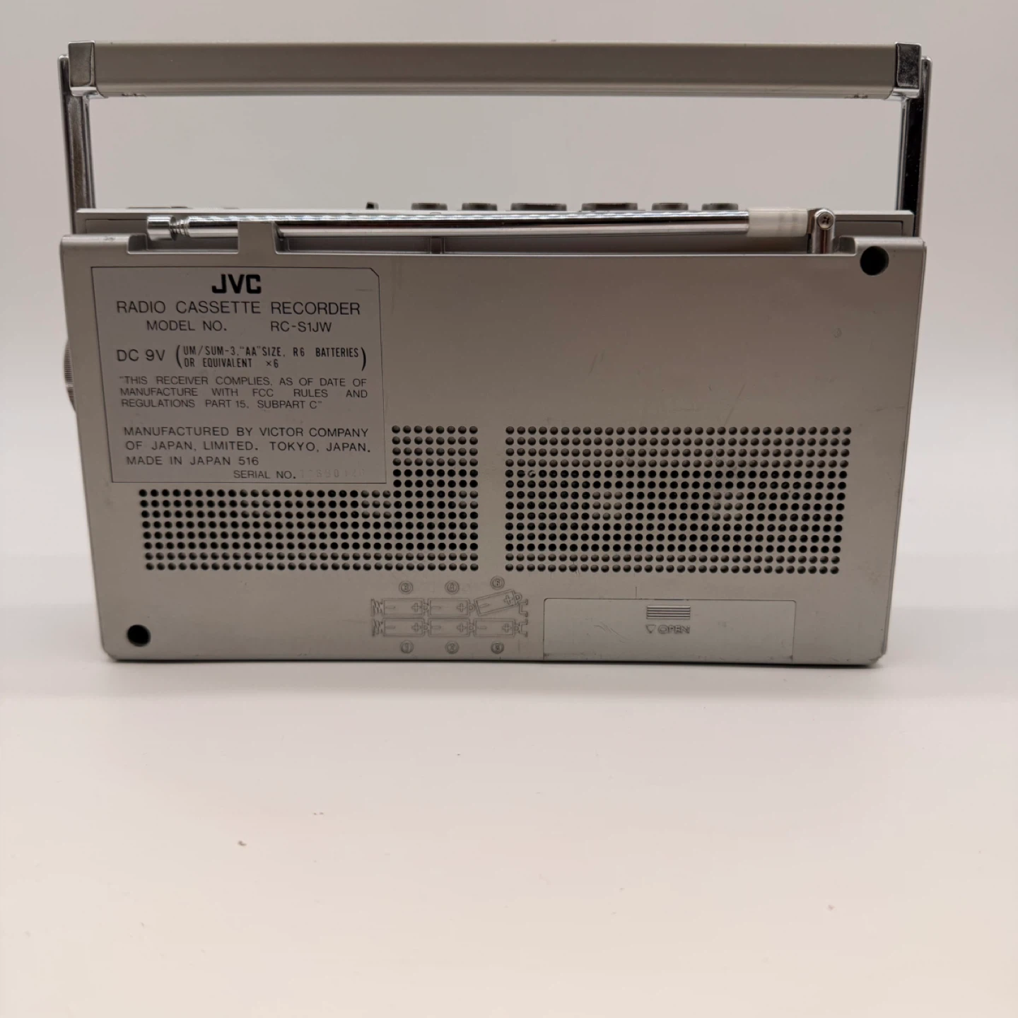 JVC RC-S1JW Radio Cassette Recorder Boombox - photo 5