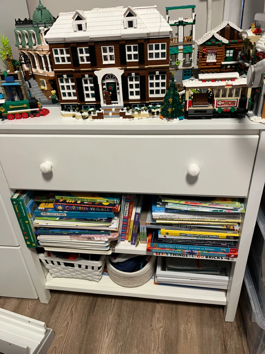 Shelves with drawers